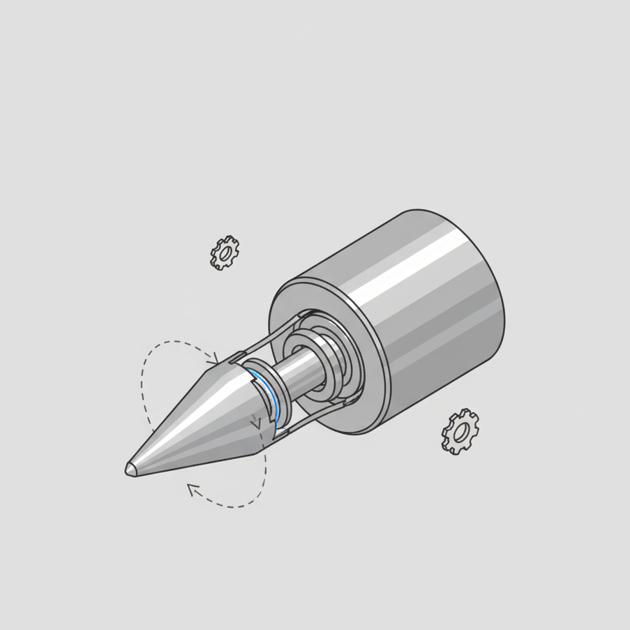 contra ponta de precisão com rolamento