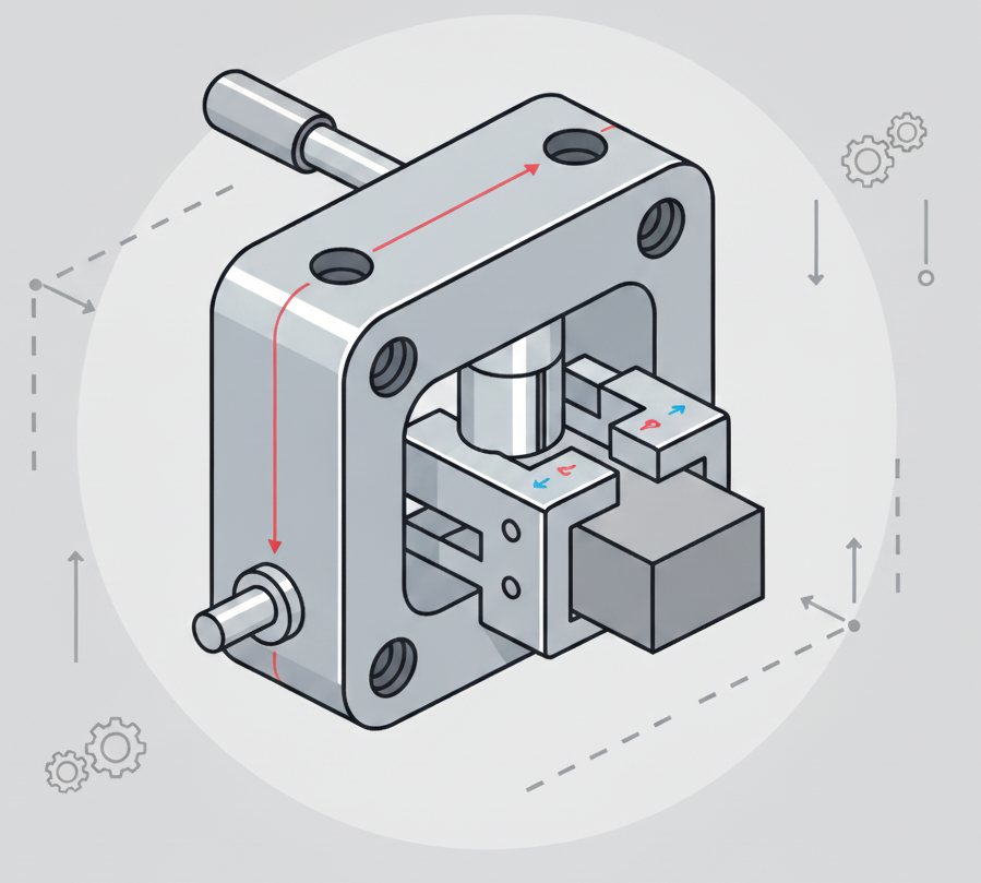 dispositivo hidráulico para fixação industrial