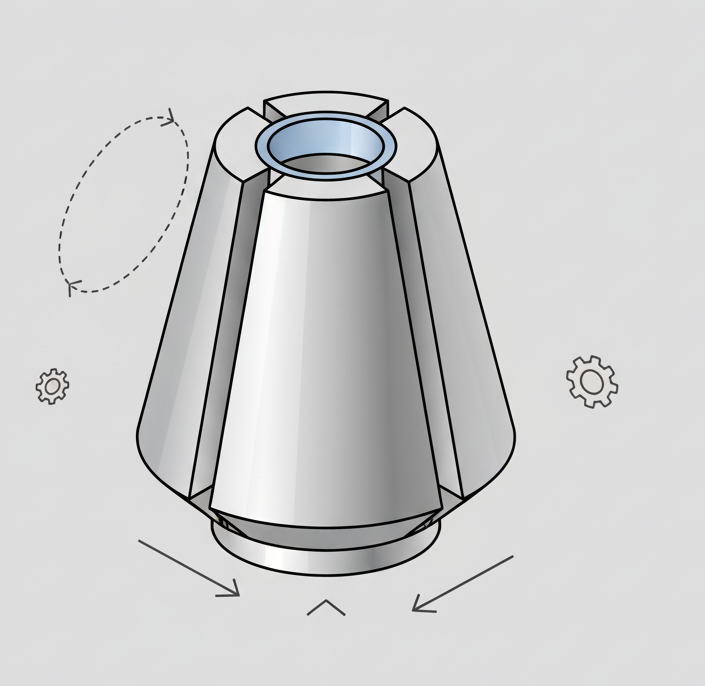 pinça er de alta precisão para cnc